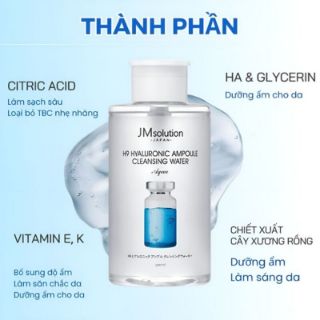 Ảnh của Nước Tẩy Trang JMsolution Làm Sạch, Bổ Sung Độ Ẩm 850ml