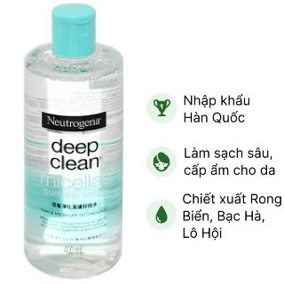 Ảnh của Nước Tẩy Trang Neutrogena Thanh Lọc Và Làm Sạch Sâu 400ml